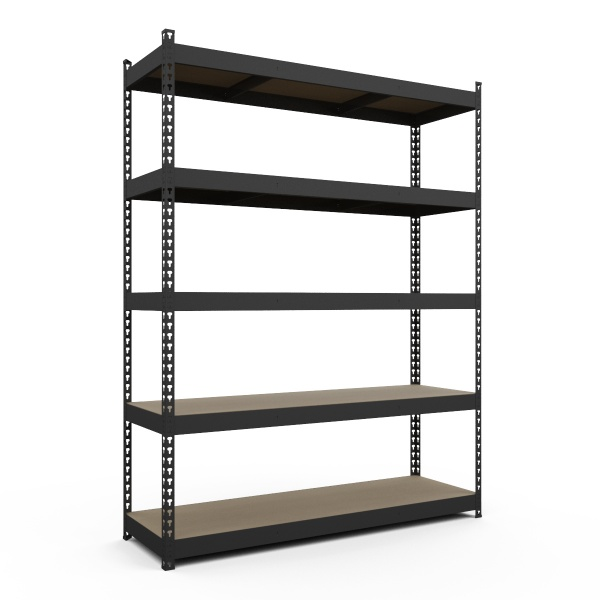 Стелаж 2160x1400x400 мм Меткас Титан антрацит МДФ полиці 5 шт. фарбований (40535411)